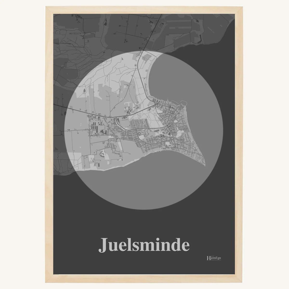 Juelsminde plakat – Centrum 2026 – Lys pastel grå