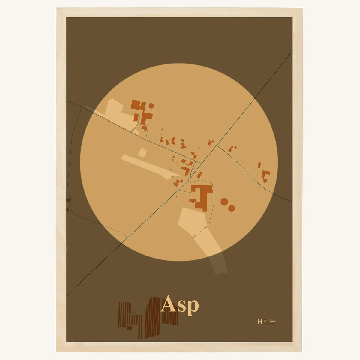 Asp plakat – Centrum 2026 – Lys pastel brun