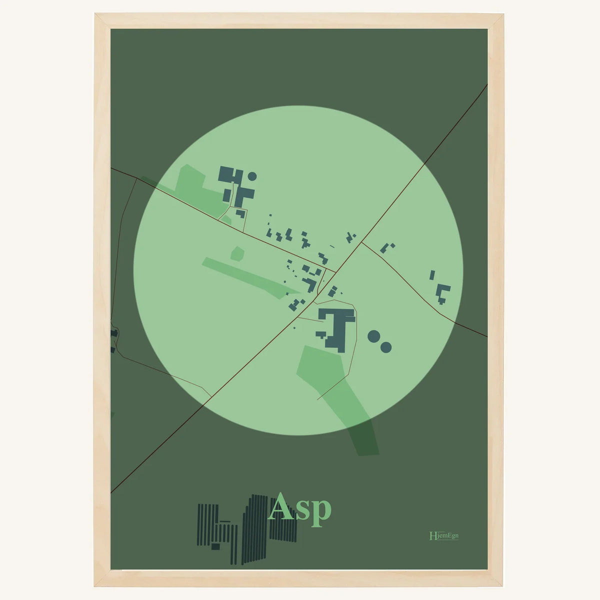 Asp plakat – Centrum 2026 – Lys pastel grøn