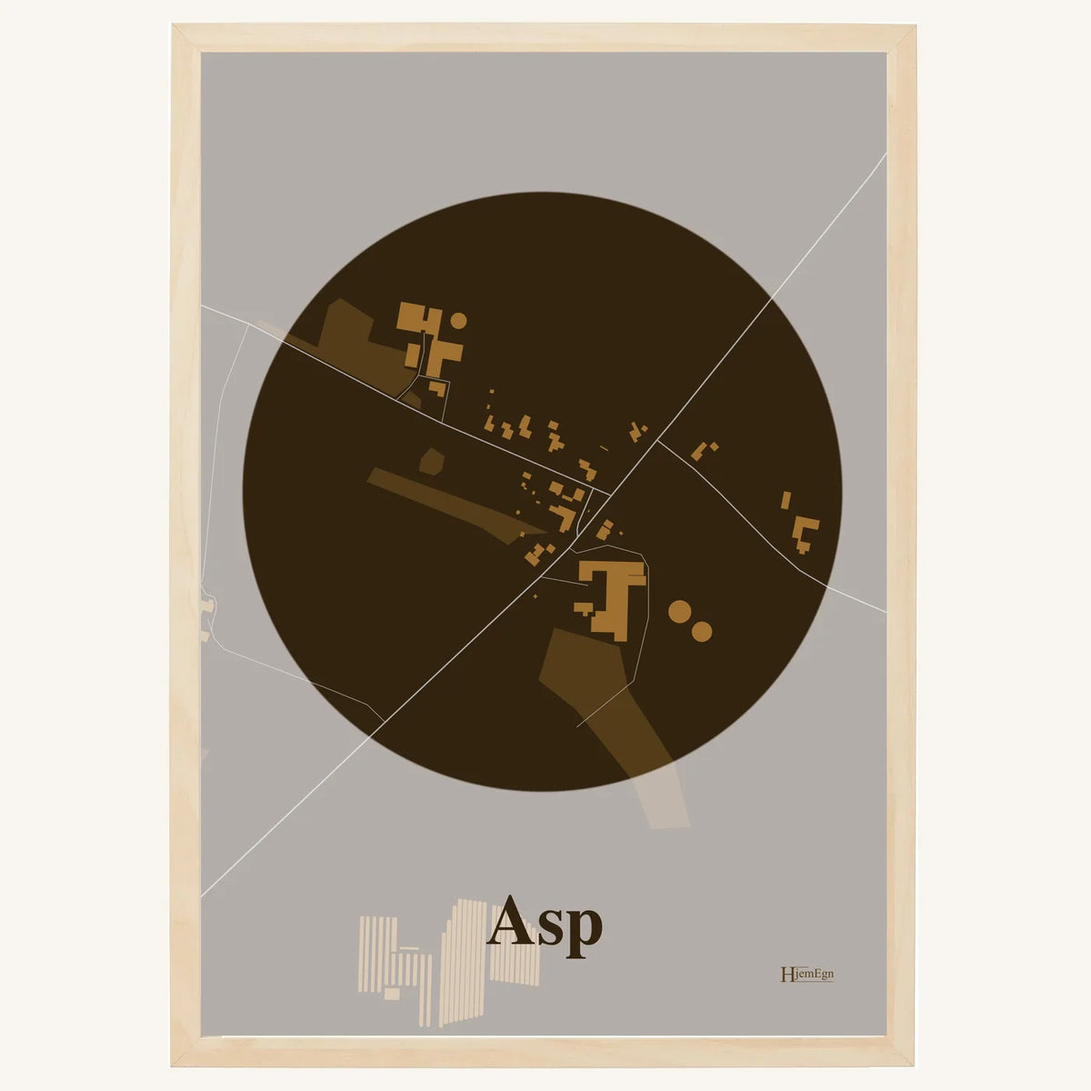 Asp plakat – Centrum 2026 – Mørk brun