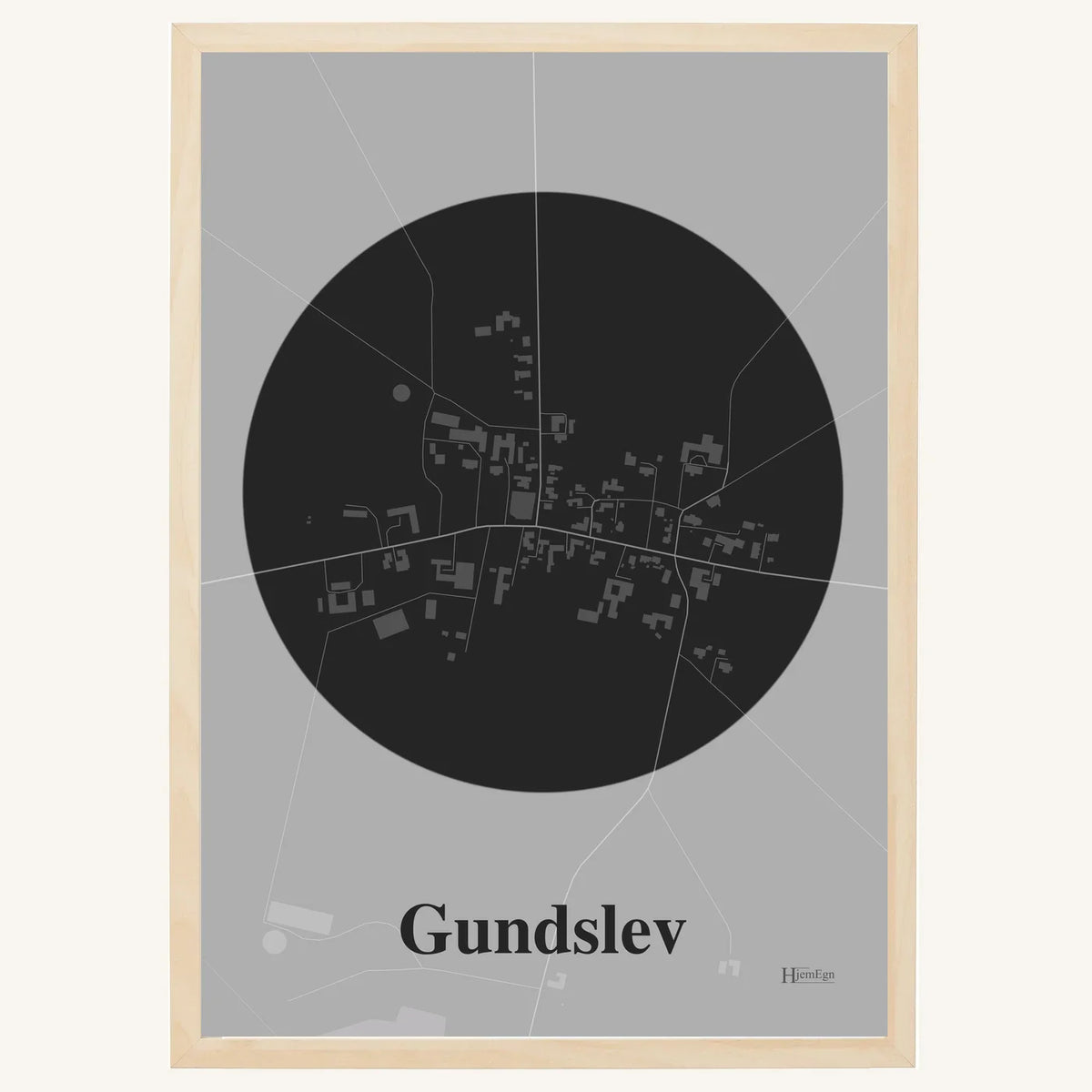 Gundslev plakat – Centrum 2026 – Mørk grå