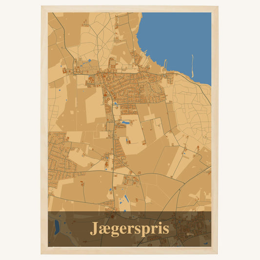 Jægerspris plakat – Firkantet 2026 – Lys pastel brun