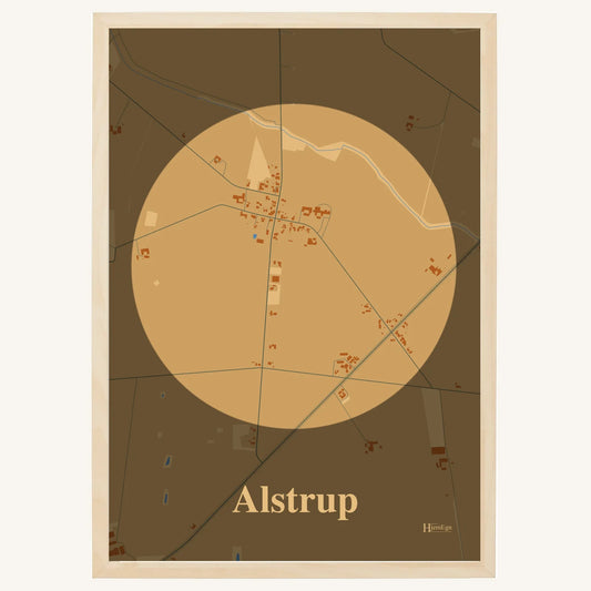 Alstrup plakat – Centrum 2026 – Lys pastel brun