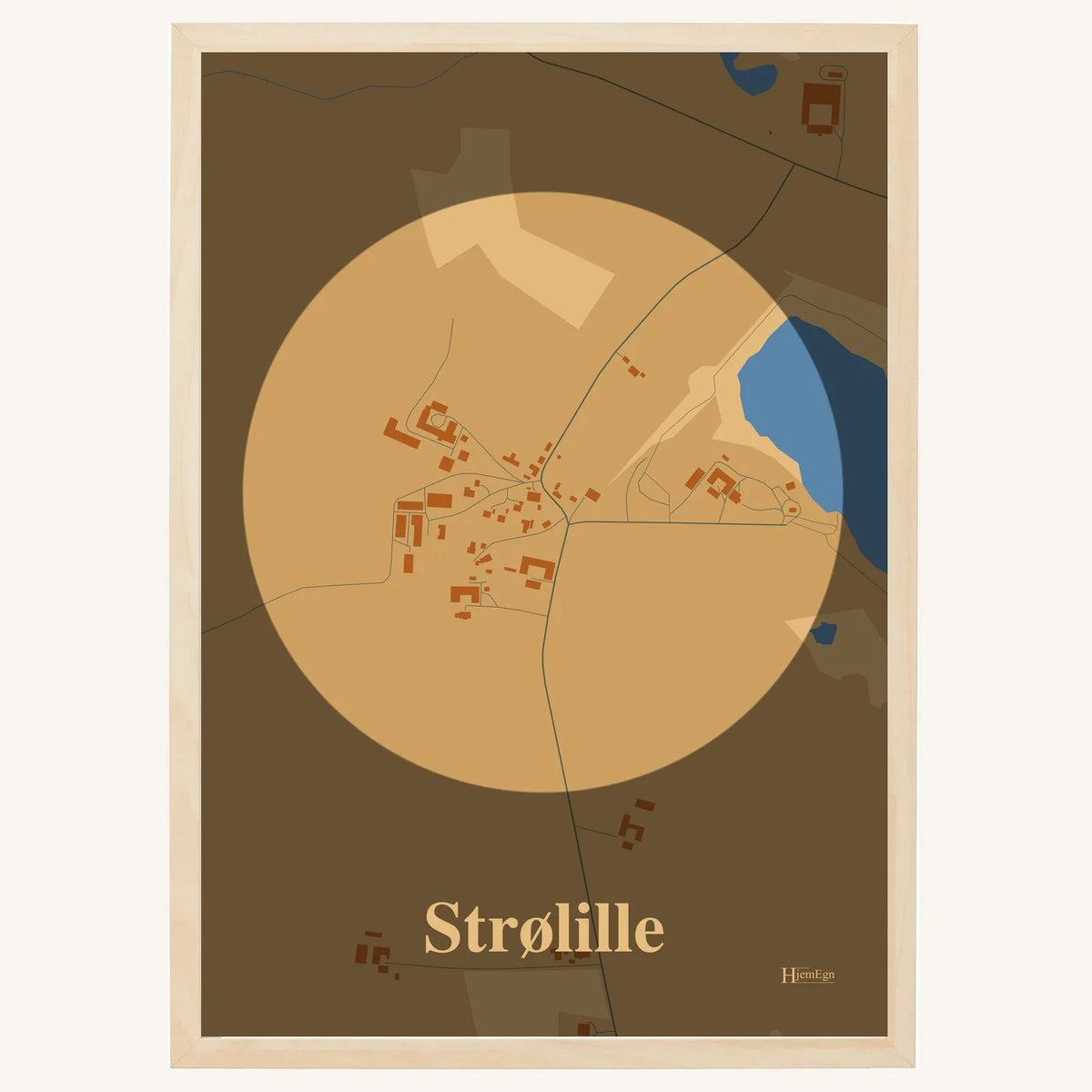 Strølille plakat – Centrum 2026 – Lys pastel brun