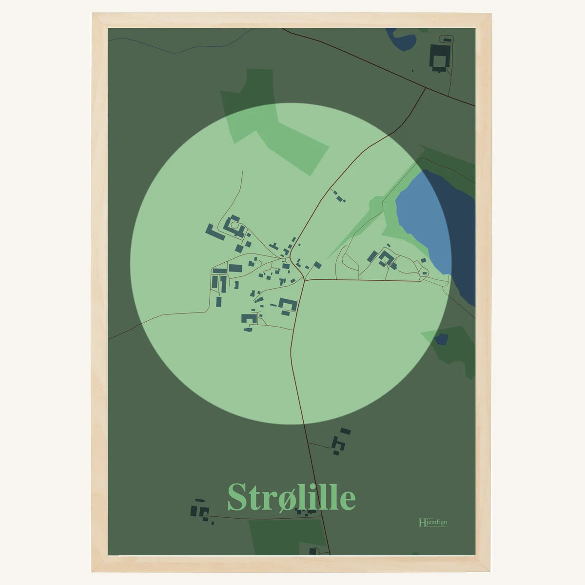 Strølille plakat – Centrum 2026 – Lys pastel grøn