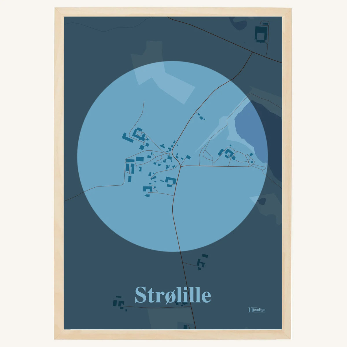 Strølille plakat – Centrum 2026 – Lys pastel blå