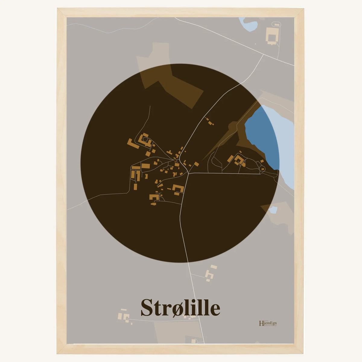 Strølille plakat – Centrum 2026 – Mørk brun