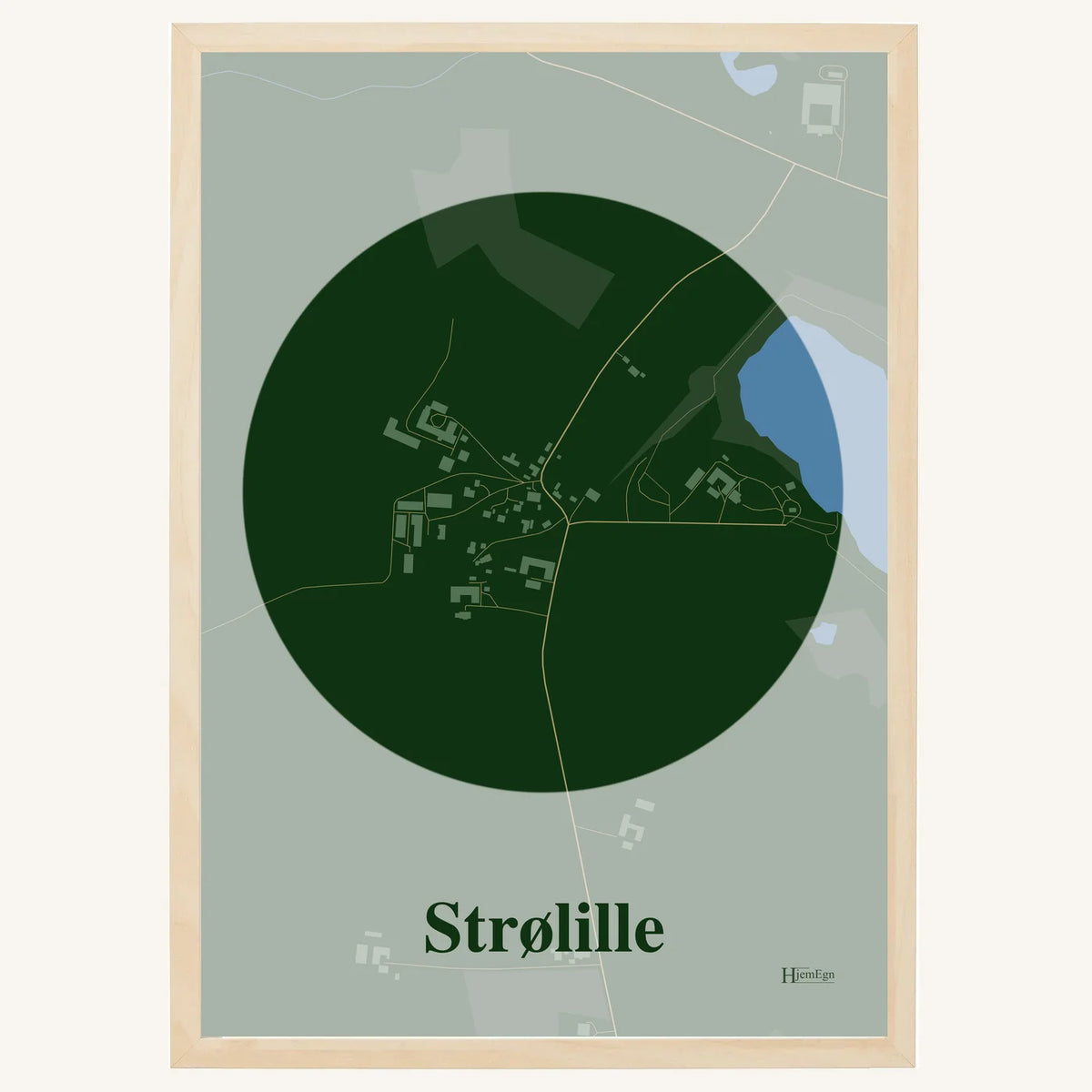 Strølille plakat – Centrum 2026 – Mørk grøn