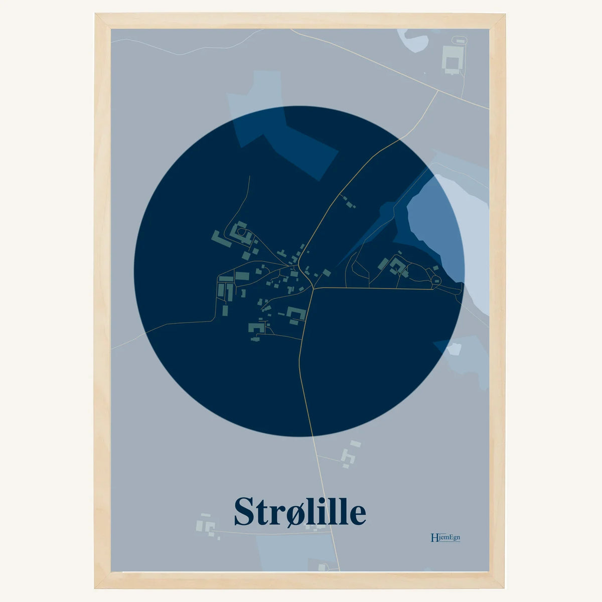 Strølille plakat – Centrum 2026 – Mørk blå