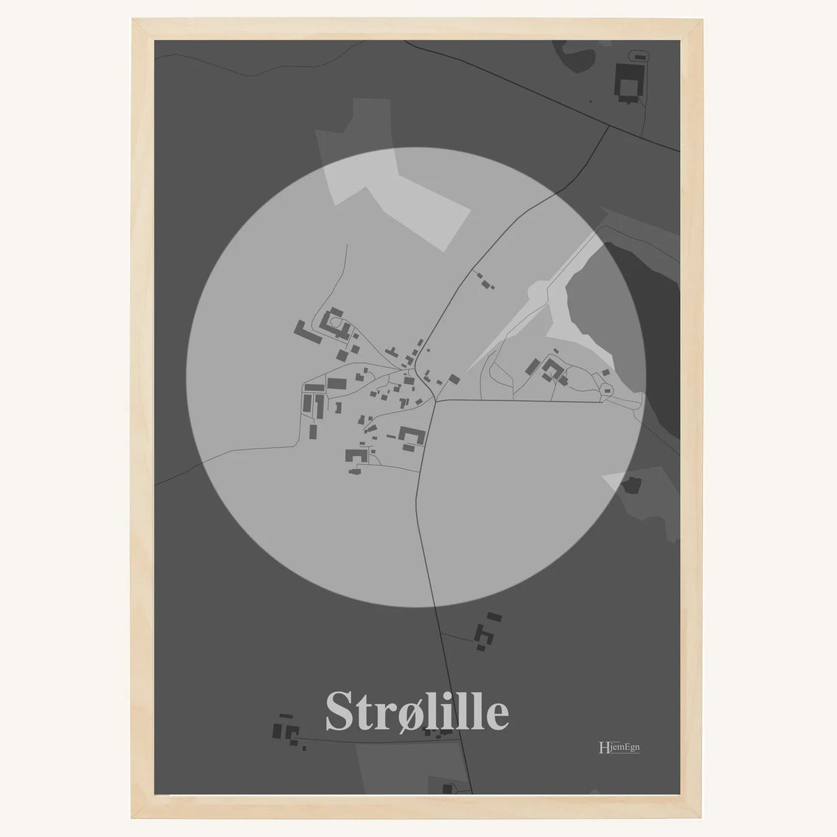 Strølille plakat – Centrum 2026 – Lys pastel grå