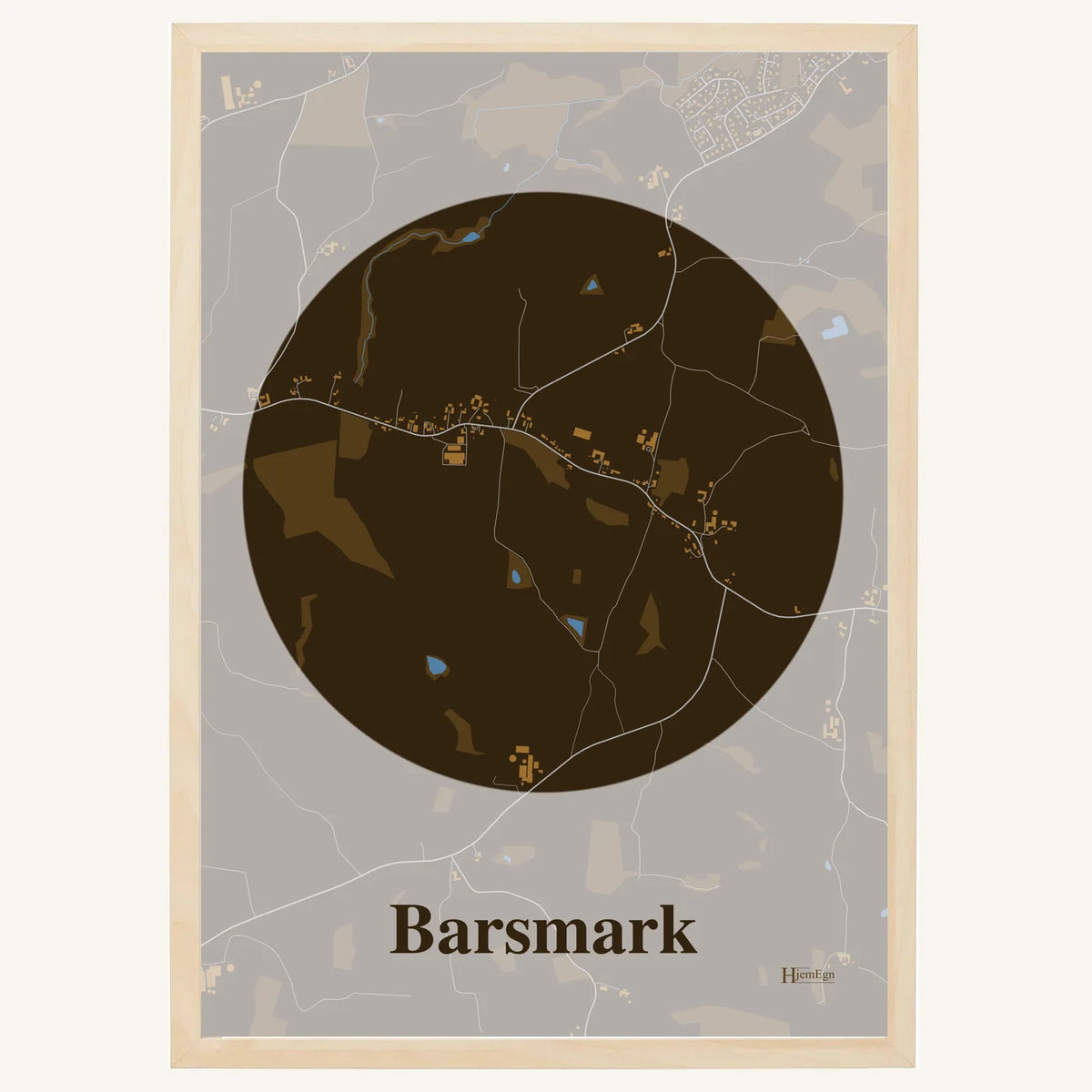 Barsmark plakat – Centrum 2026 – Mørk brun