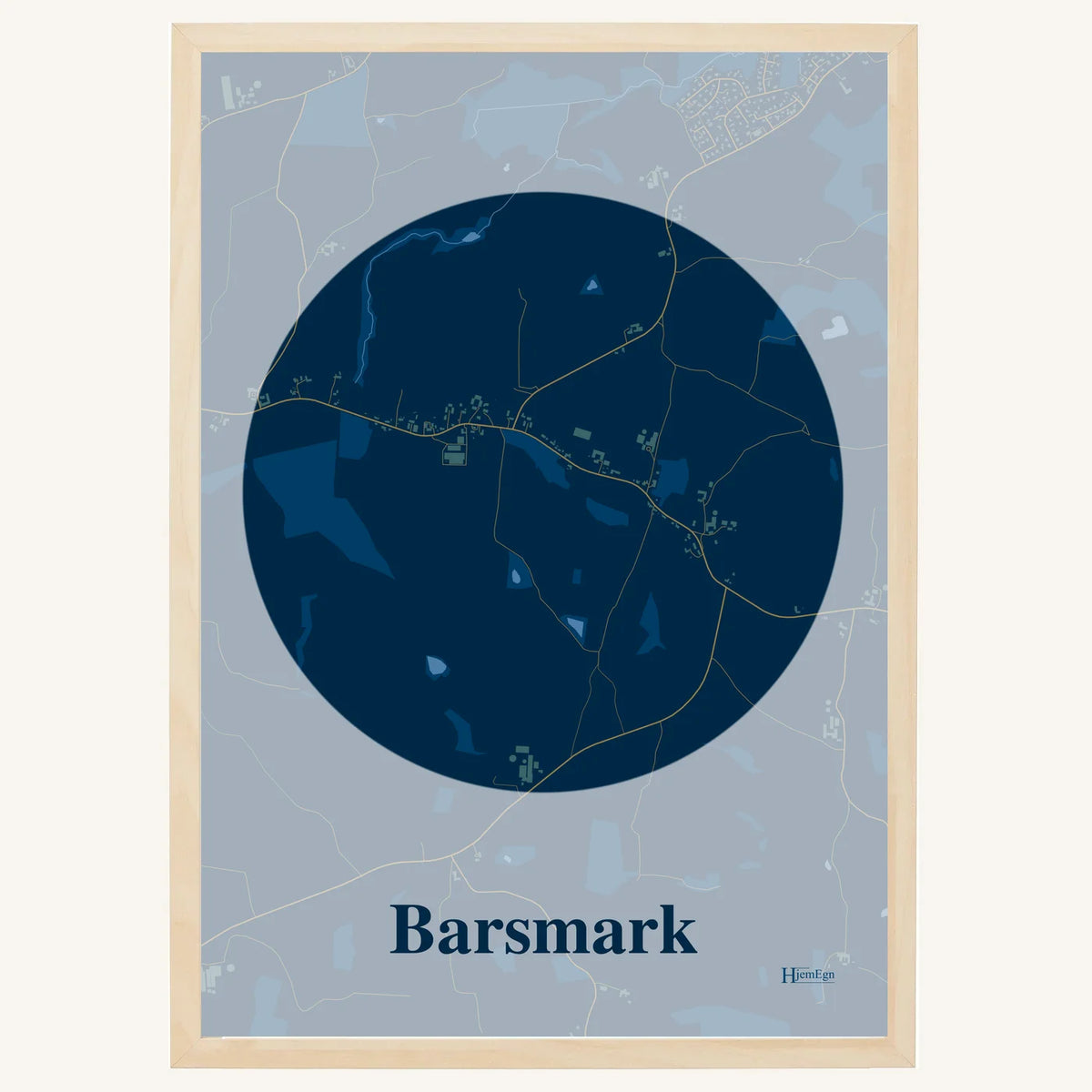 Barsmark plakat – Centrum 2026 – Mørk blå