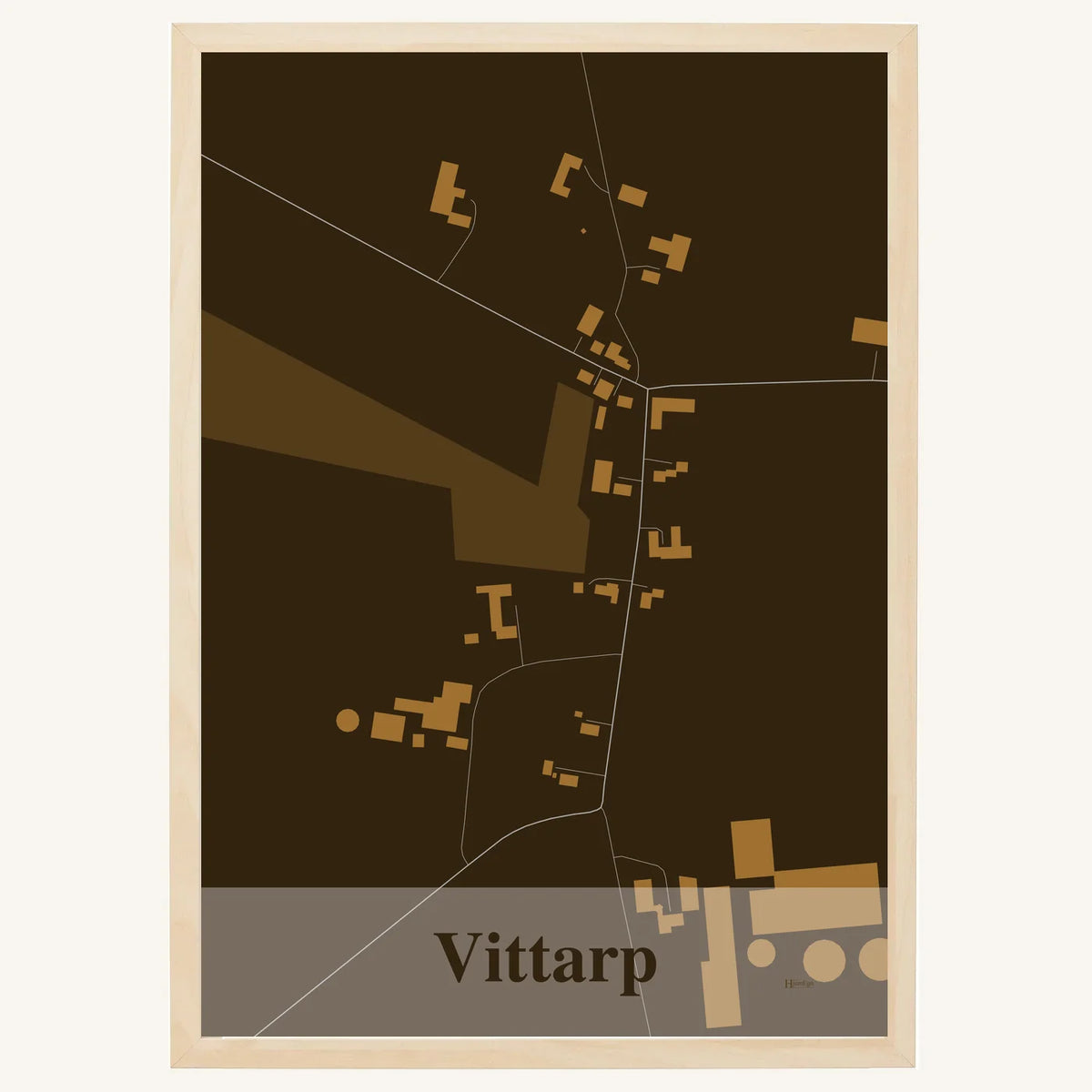 Vittarp plakat – Firkantet 2026 – Mørk brun