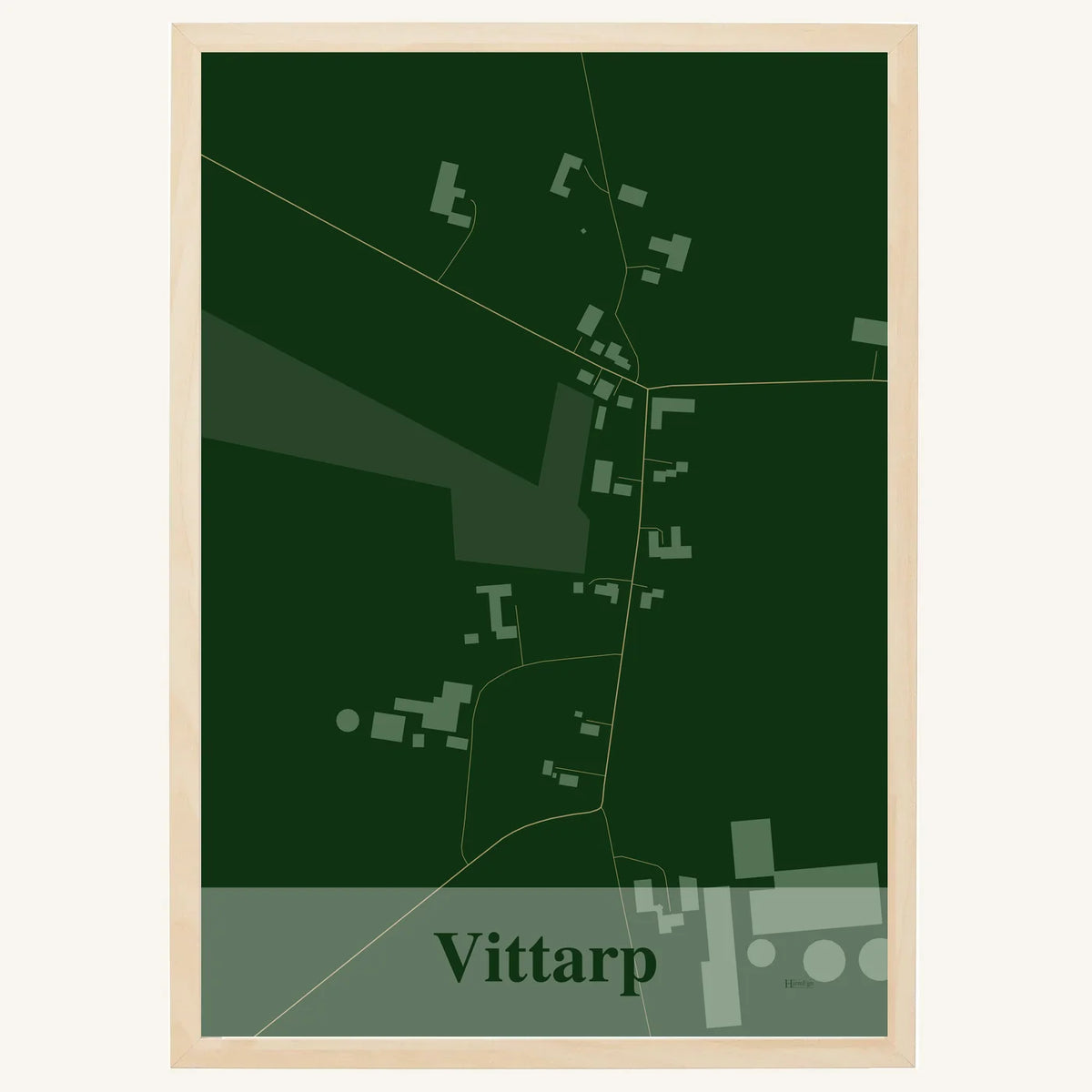 Vittarp plakat – Firkantet 2026 – Mørk grøn