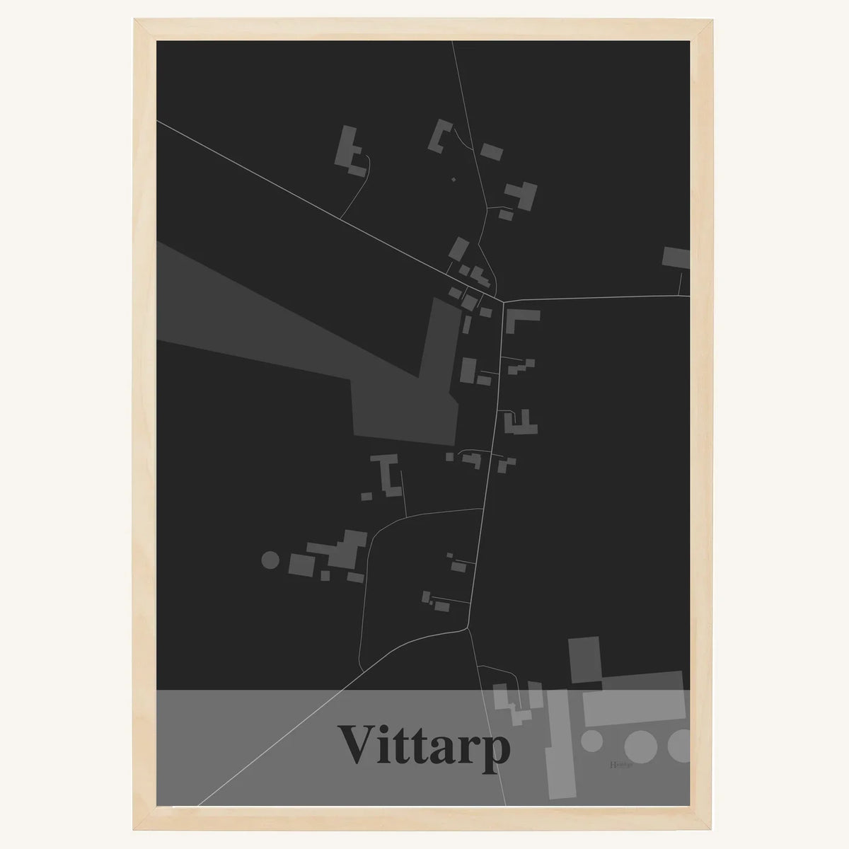 Vittarp plakat – Firkantet 2026 – Mørk grå