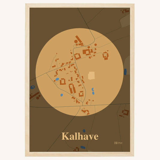 Kalhave plakat – Centrum 2026 – Lys pastel brun