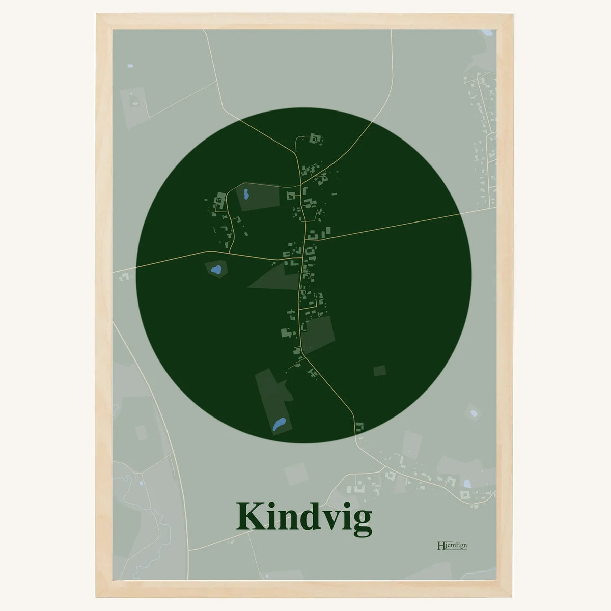 Kindvig plakat – Centrum 2026 – Mørk grøn