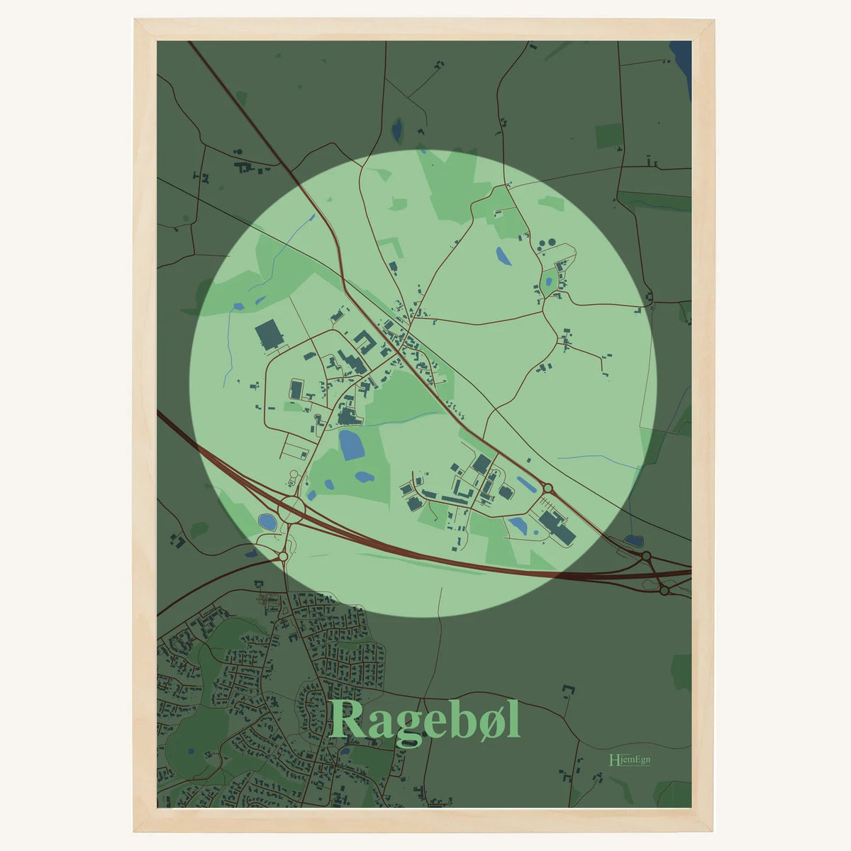 Ragebøl plakat – Centrum 2026 – Lys pastel grøn