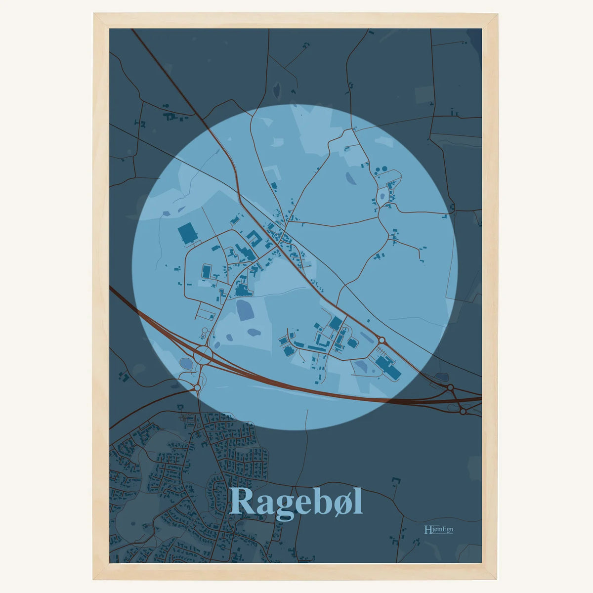 Ragebøl plakat – Centrum 2026 – Lys pastel blå