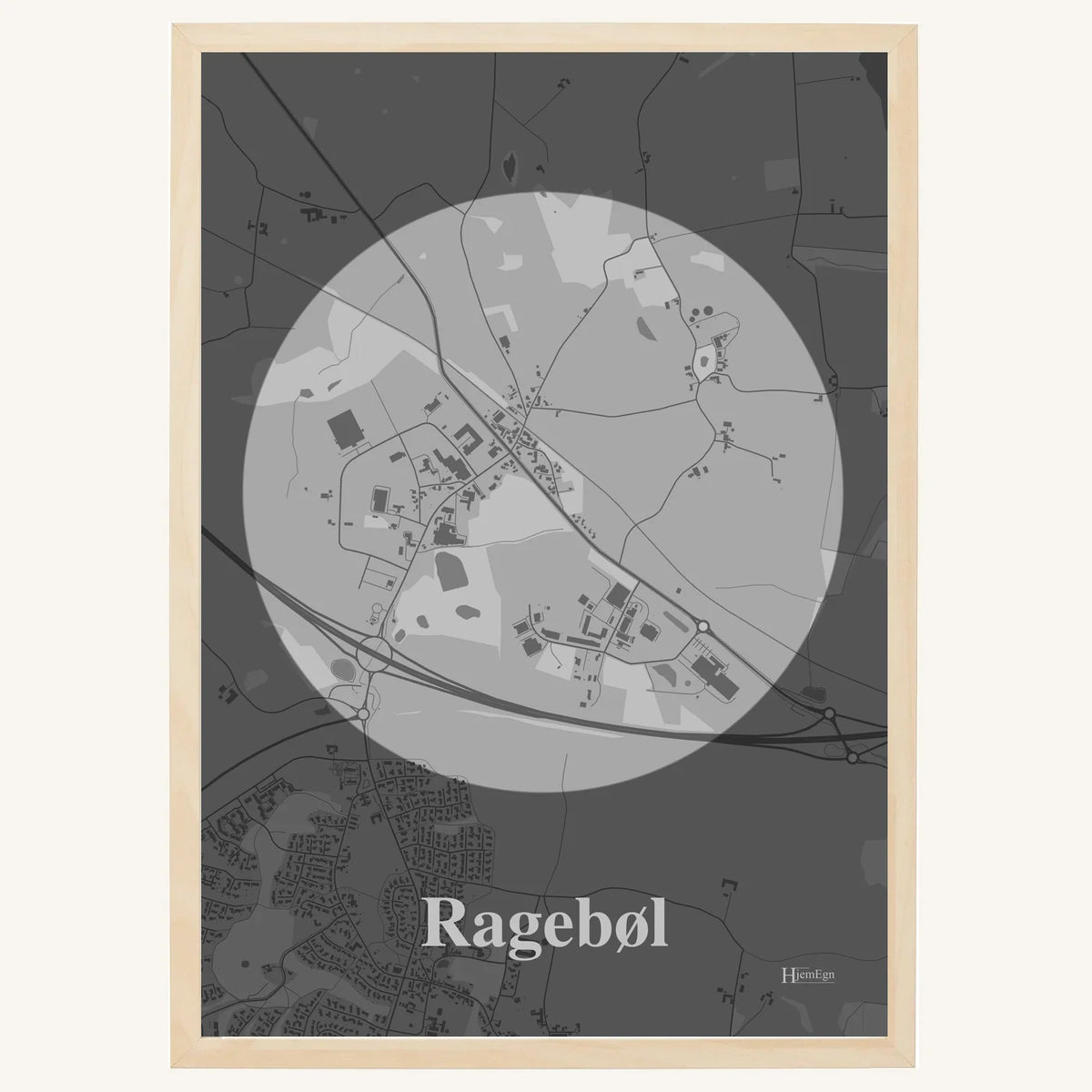 Ragebøl plakat – Centrum 2026 – Lys pastel grå