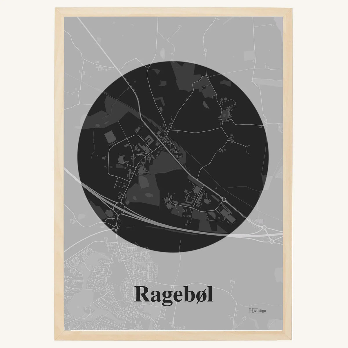 Ragebøl plakat – Centrum 2026 – Mørk grå