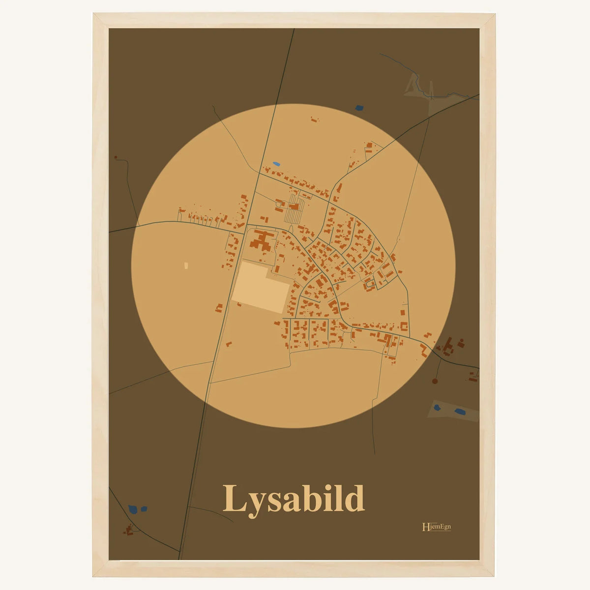 Lysabild plakat – Centrum 2026 – Lys pastel brun