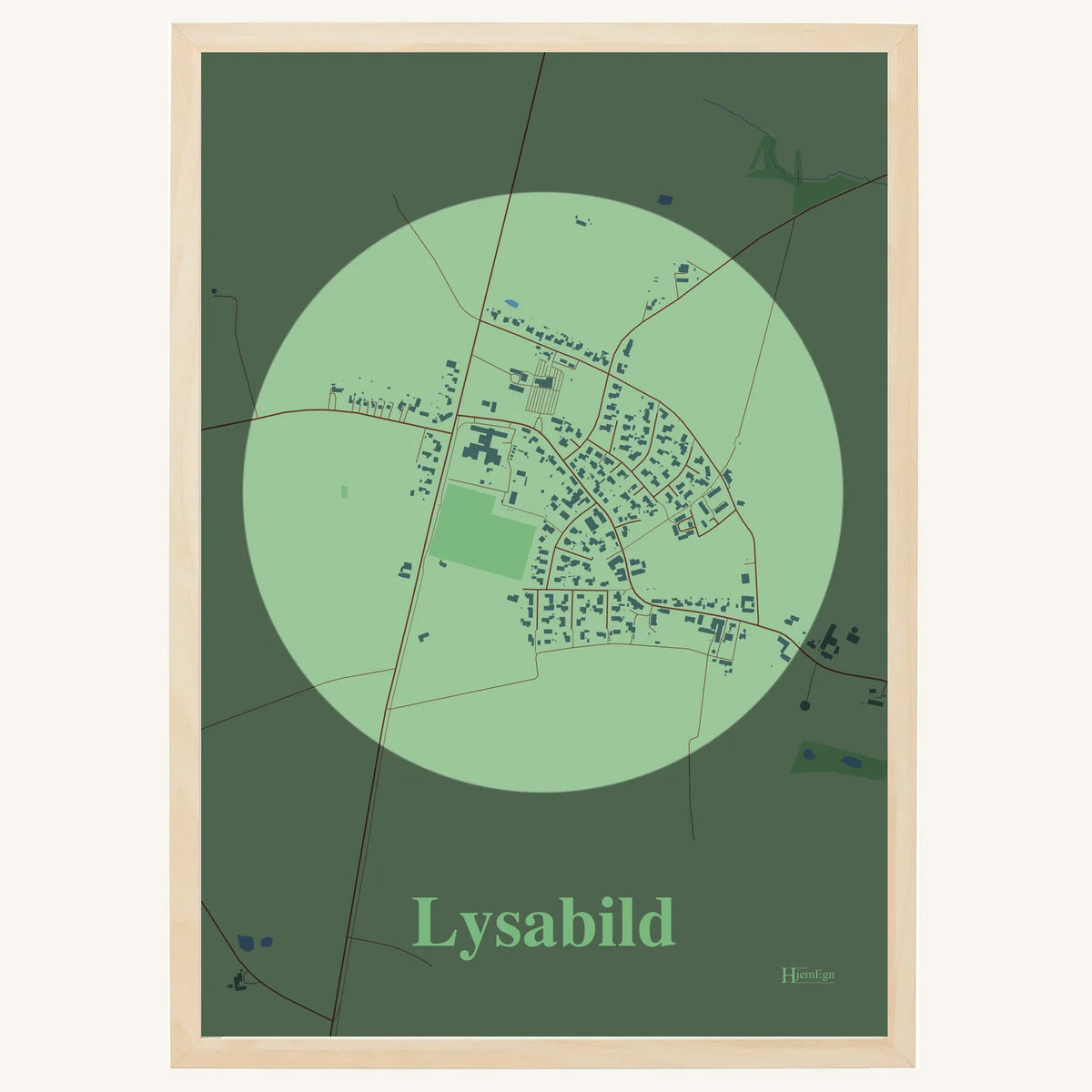 Lysabild plakat – Centrum 2026 – Lys pastel grøn
