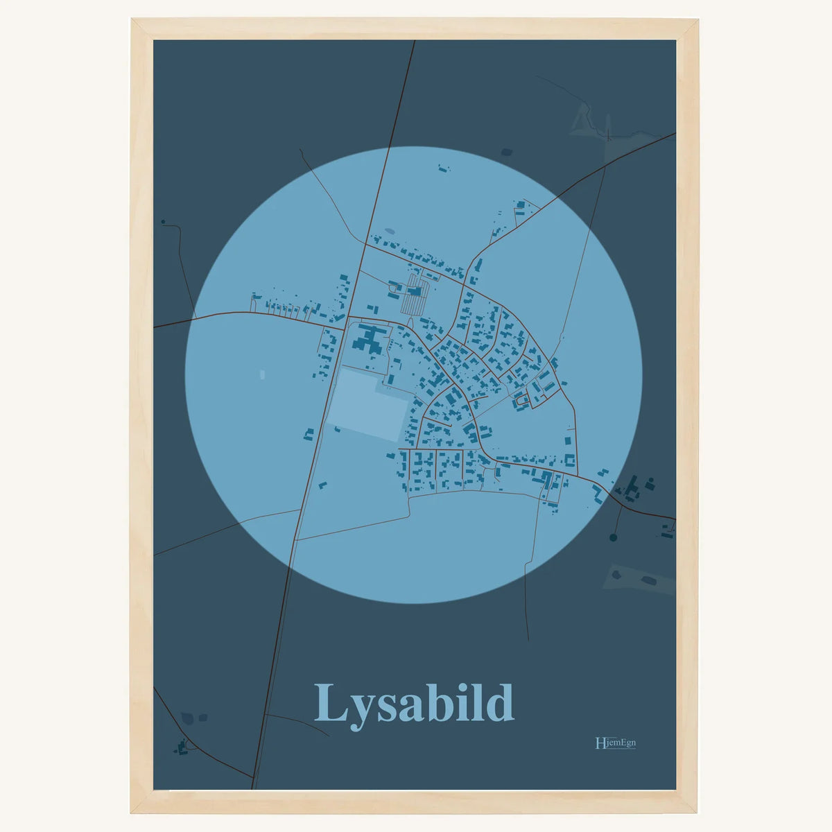 Lysabild plakat – Centrum 2026 – Lys pastel blå