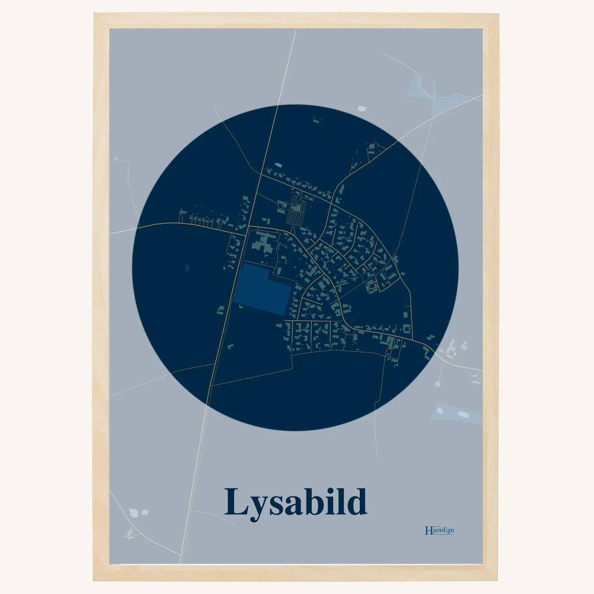 Lysabild plakat – Centrum 2026 – Mørk blå