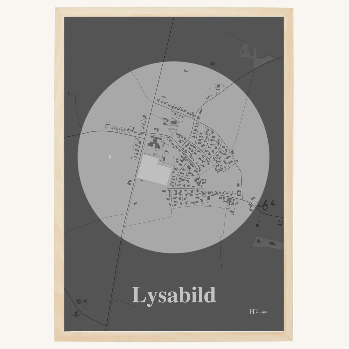Lysabild plakat – Centrum 2026 – Lys pastel grå