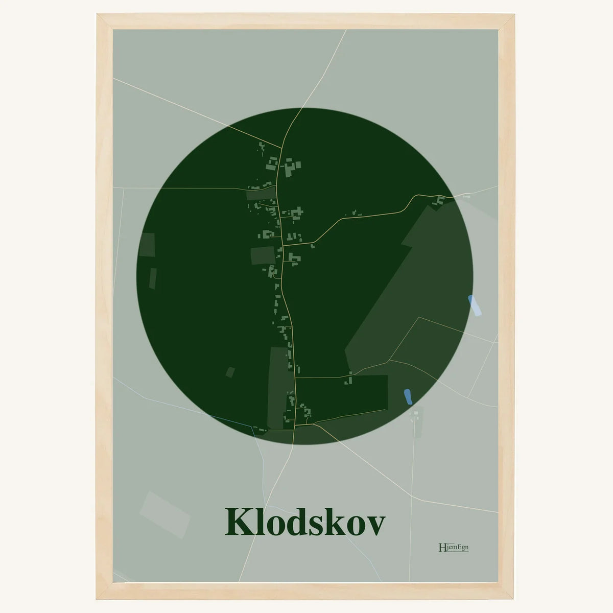 Klodskov plakat – Centrum 2026 – Mørk grøn