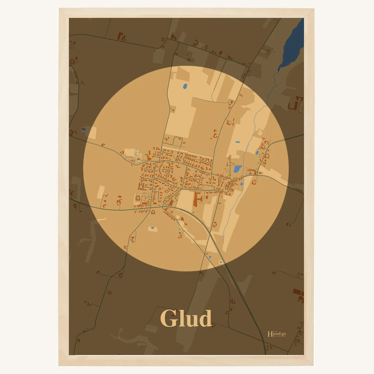 Glud plakat – Centrum 2026 – Lys pastel brun