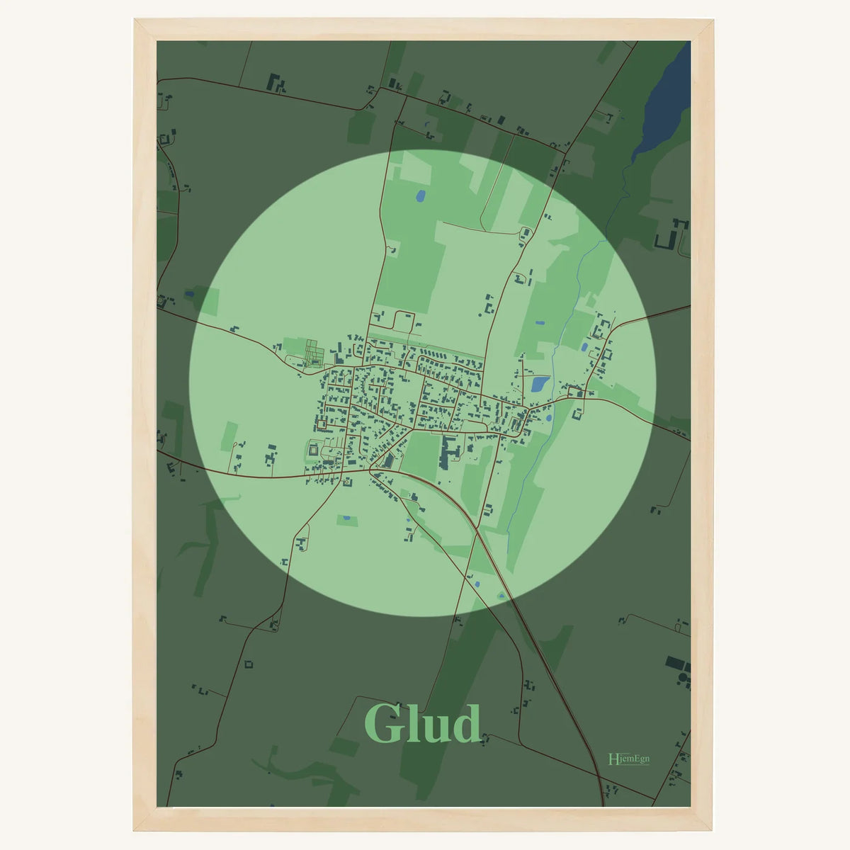 Glud plakat – Centrum 2026 – Lys pastel grøn