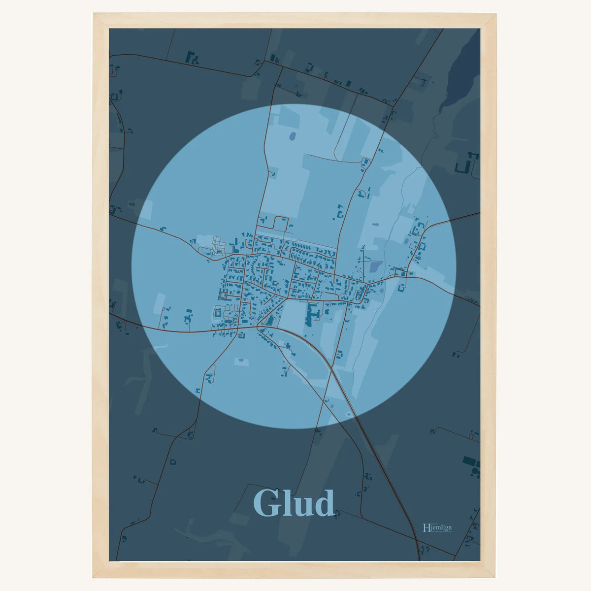 Glud plakat – Centrum 2026 – Lys pastel blå