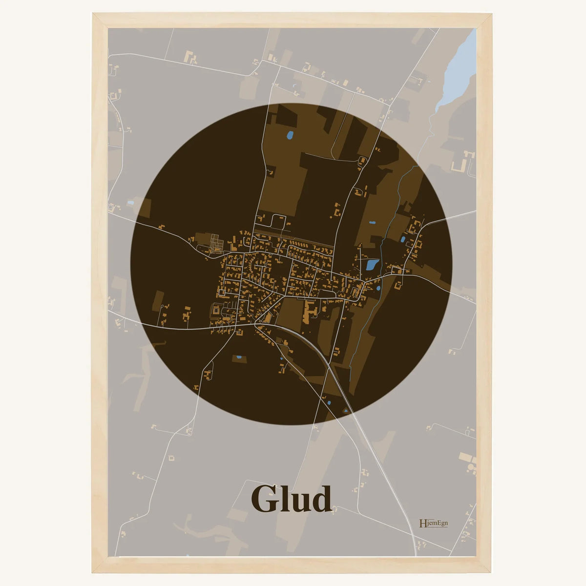 Glud plakat – Centrum 2026 – Mørk brun