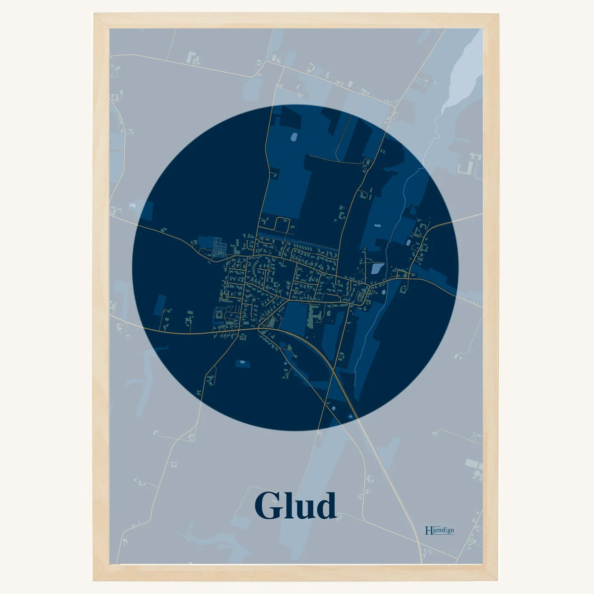 Glud plakat – Centrum 2026 – Mørk blå