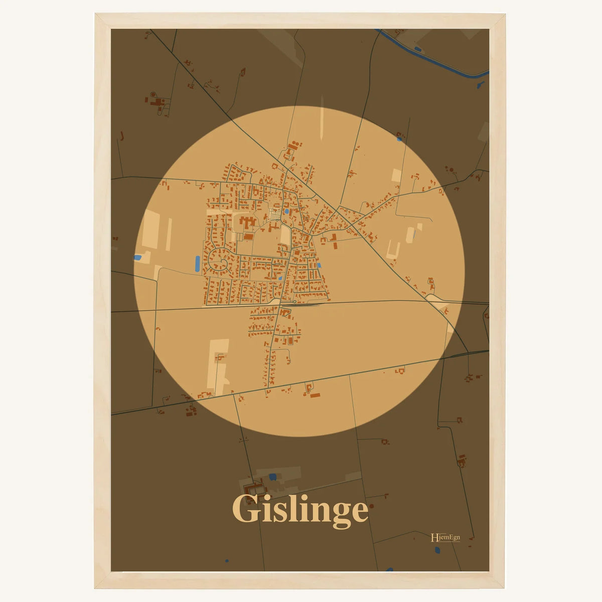 Gislinge plakat – Centrum 2026 – Lys pastel brun