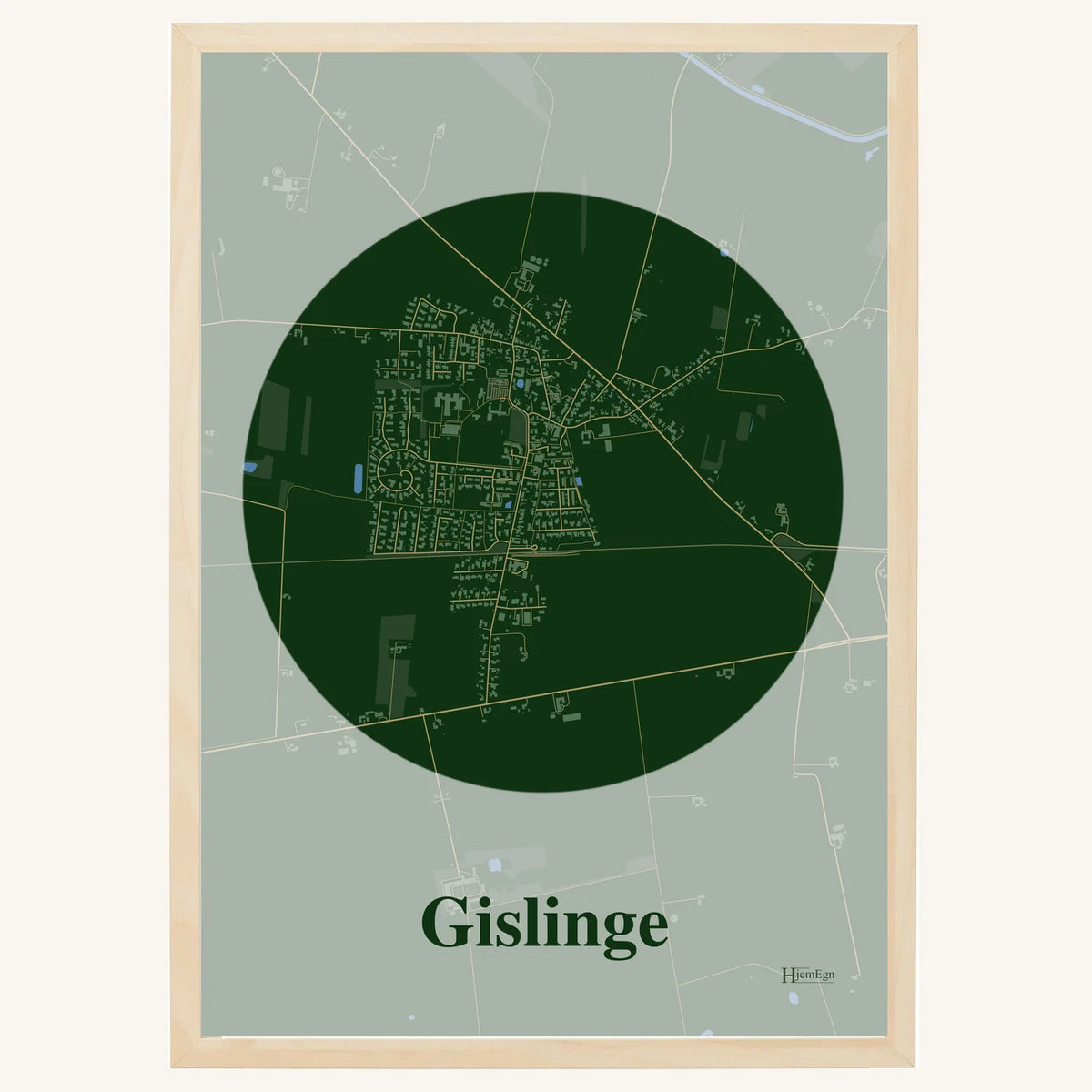 Gislinge plakat – Centrum 2026 – Mørk grøn