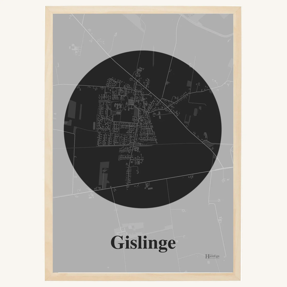 Gislinge plakat – Centrum 2026 – Mørk grå