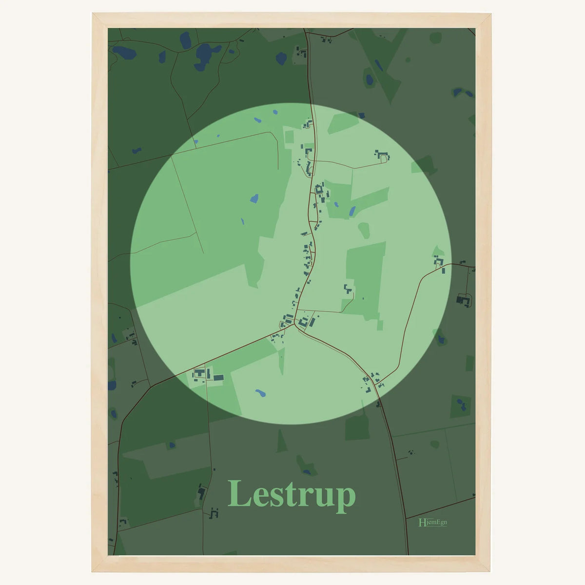 Lestrup plakat – Centrum 2026 – Lys pastel grøn