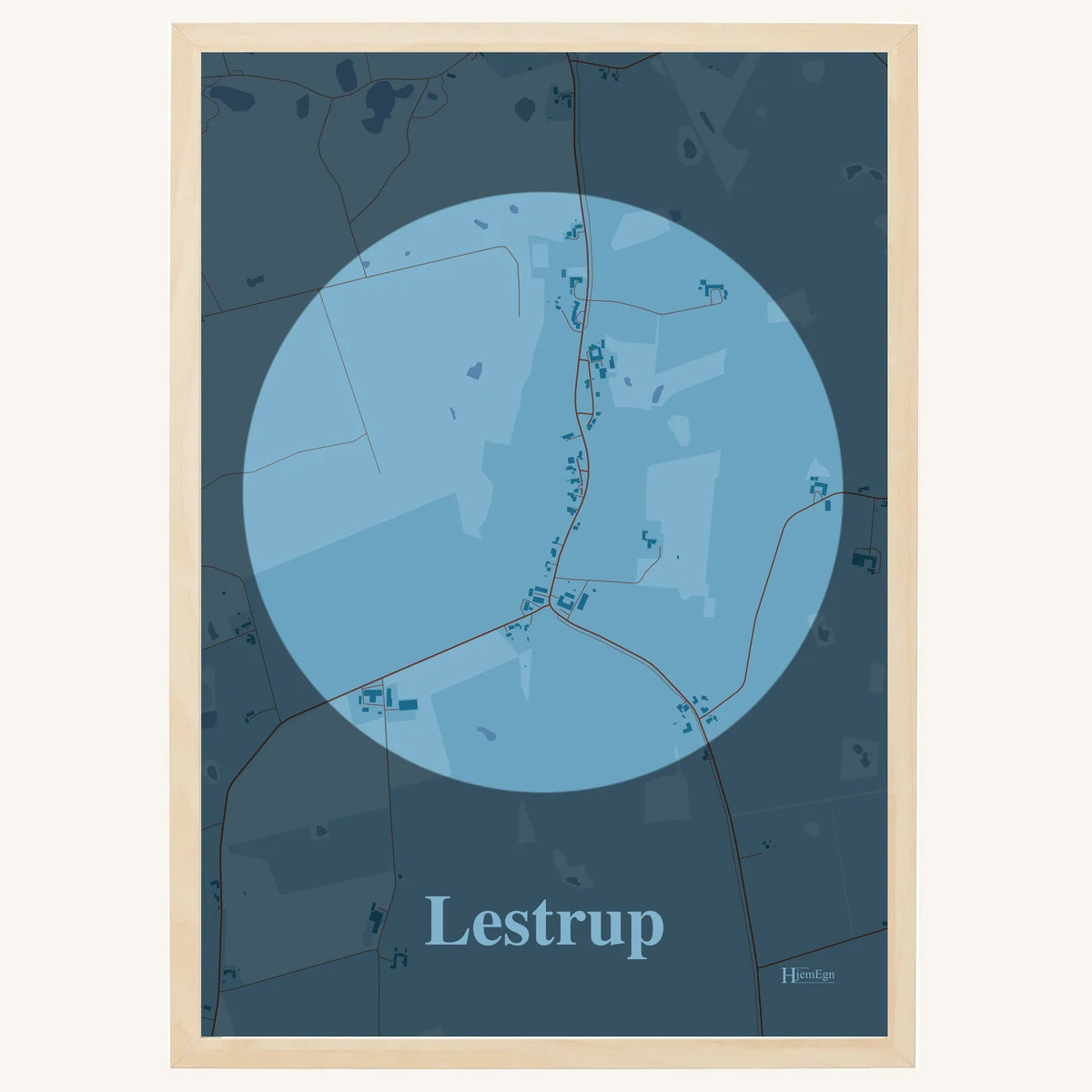 Lestrup plakat – Centrum 2026 – Lys pastel blå
