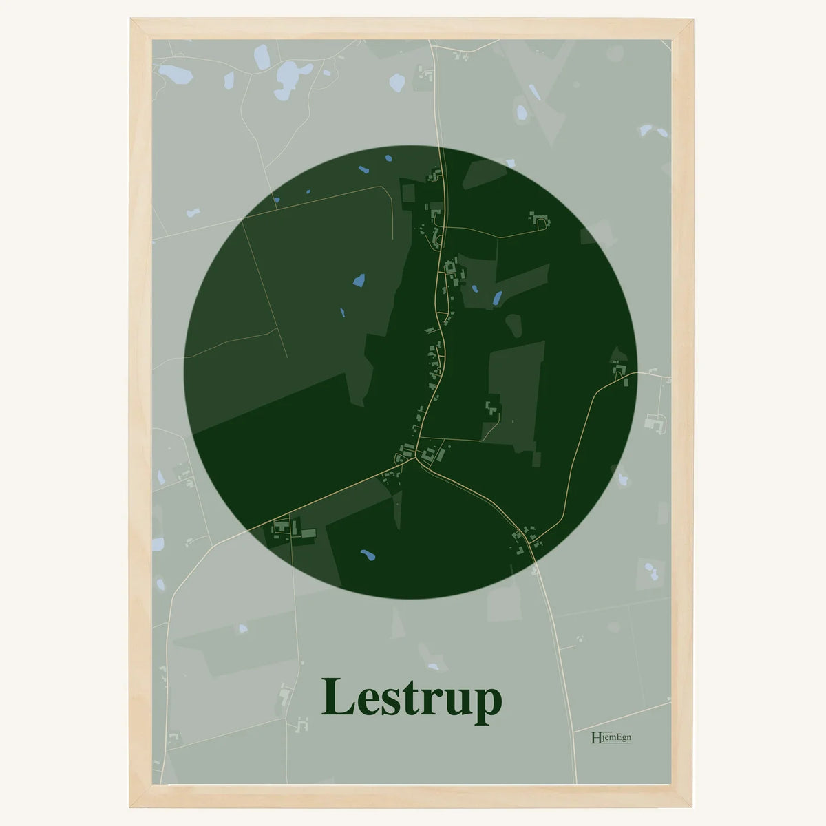 Lestrup plakat – Centrum 2026 – Mørk grøn
