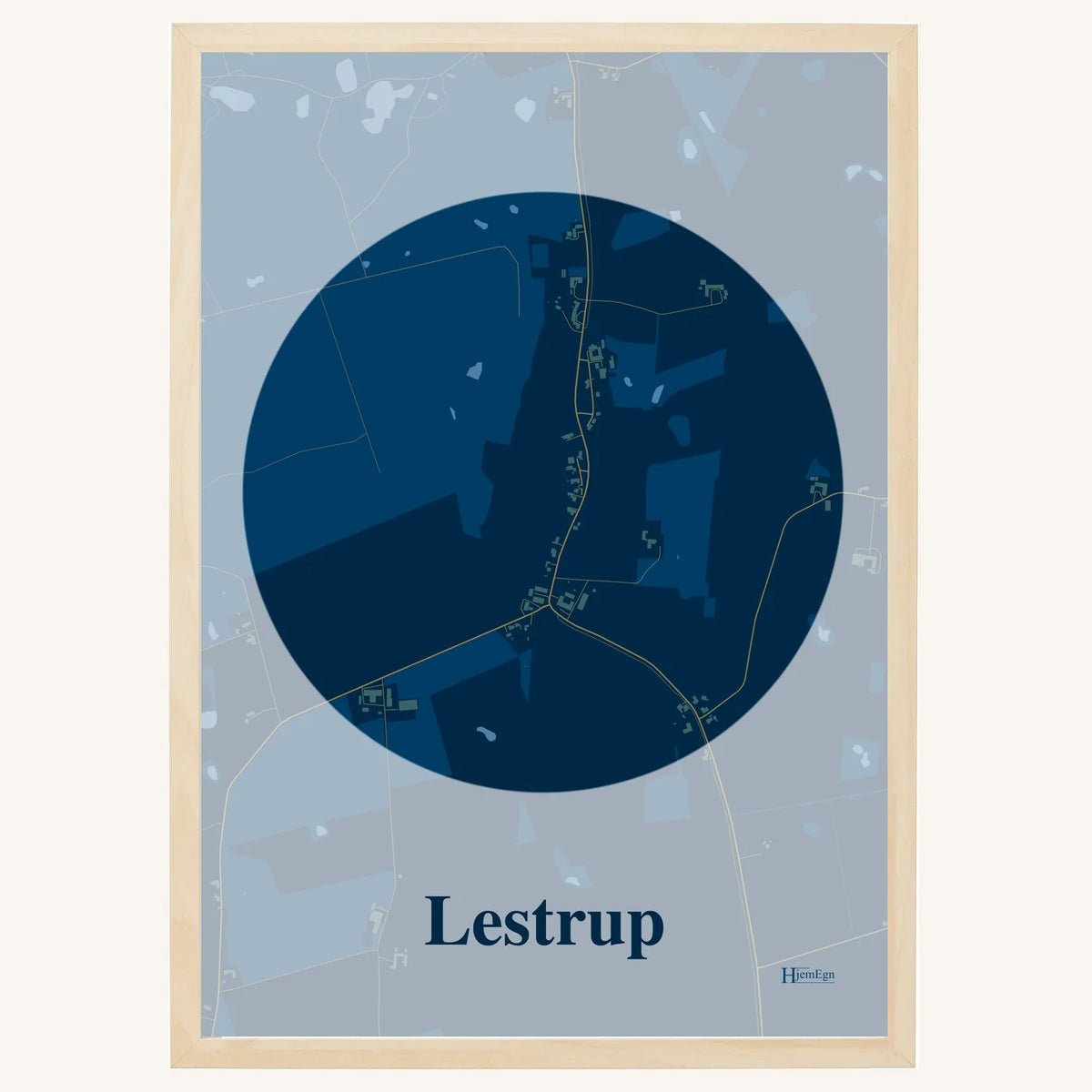 Lestrup plakat – Centrum 2026 – Mørk blå