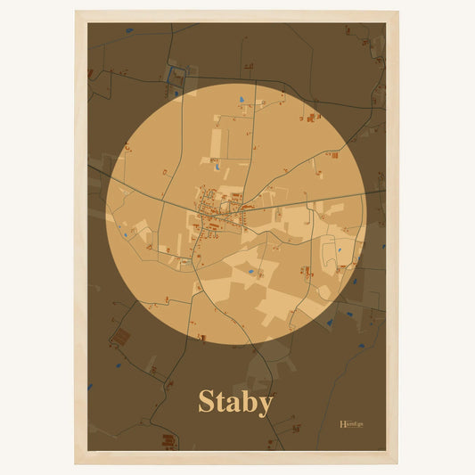 Staby plakat – Centrum 2026 – Lys pastel brun