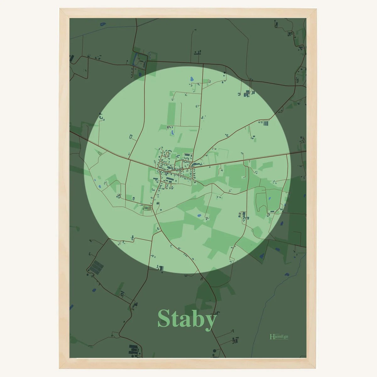 Staby plakat – Centrum 2026 – Lys pastel grøn