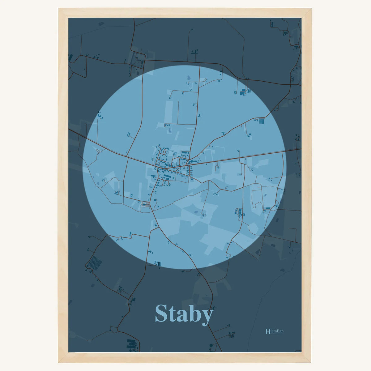 Staby plakat – Centrum 2026 – Lys pastel blå