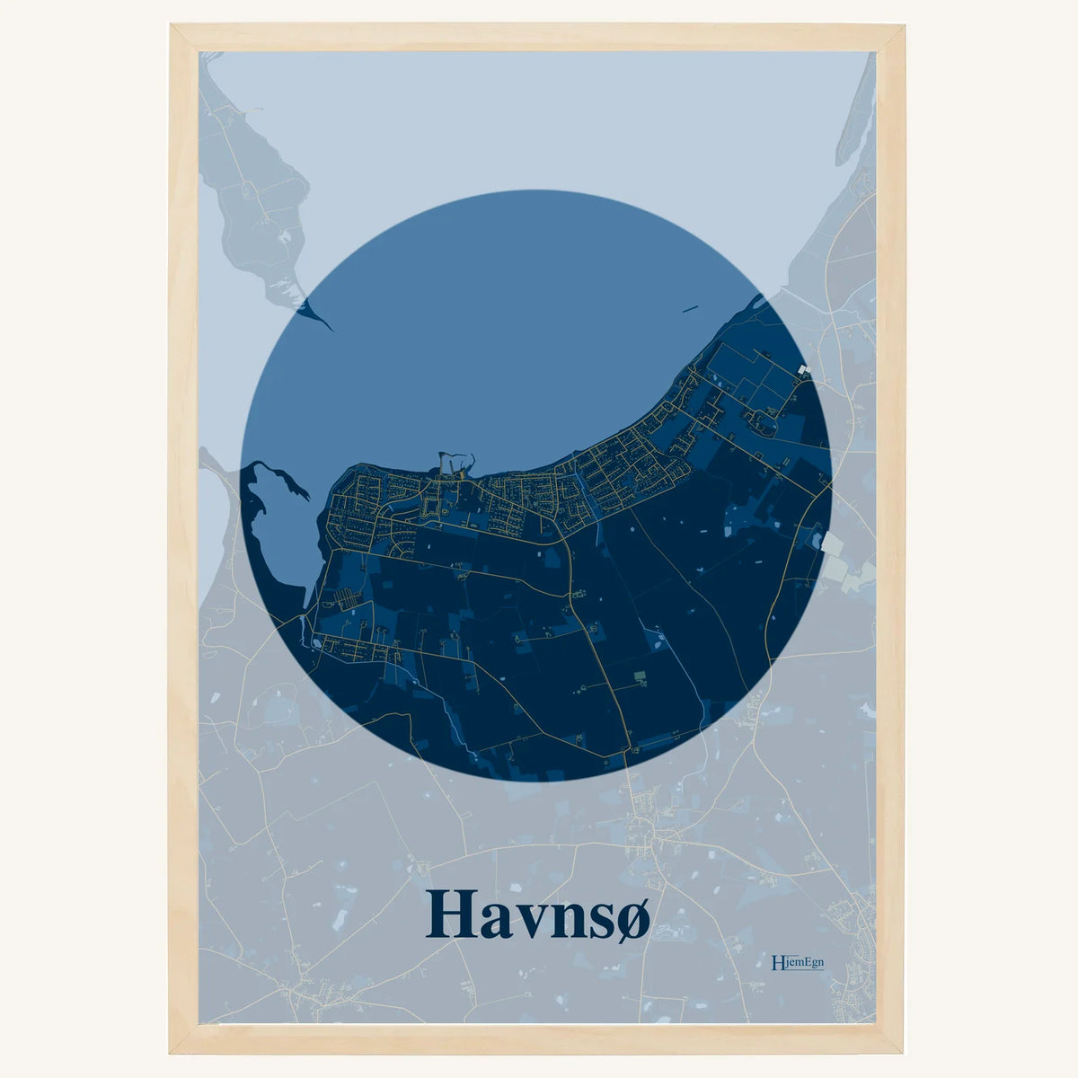 Havnsø plakat – Centrum 2026 – Mørk blå