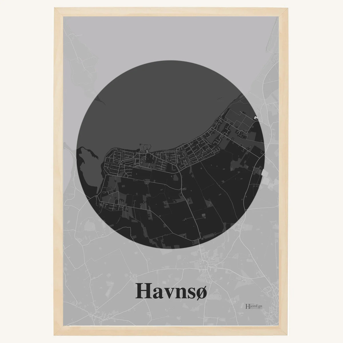 Havnsø plakat – Centrum 2026 – Mørk grå