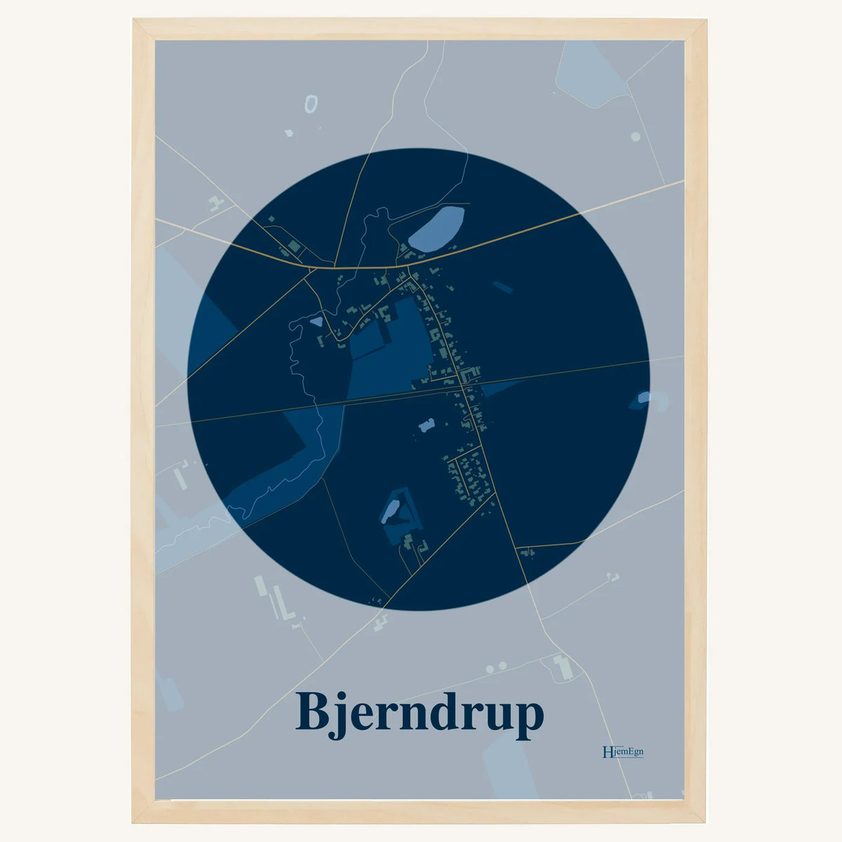Bjerndrup plakat – Centrum 2026 – Mørk blå