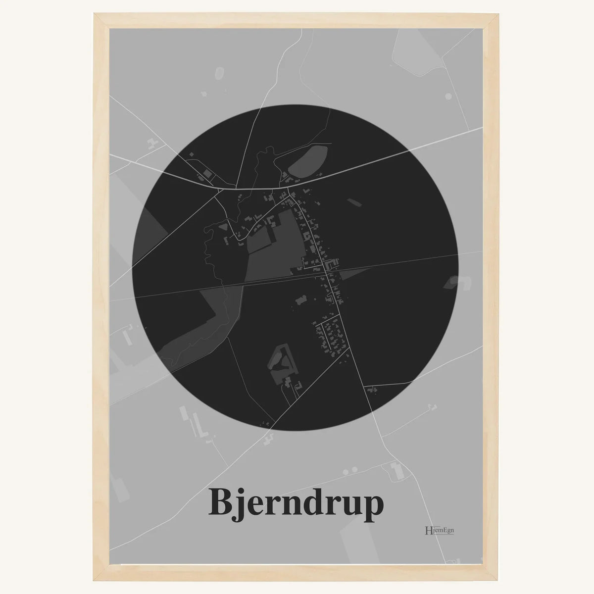 Bjerndrup plakat – Centrum 2026 – Mørk grå